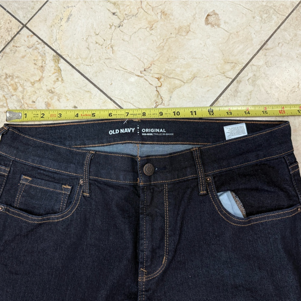 Old Navy Women's Dark Mid-Rise Blue Jeans - Picture 9 of 11